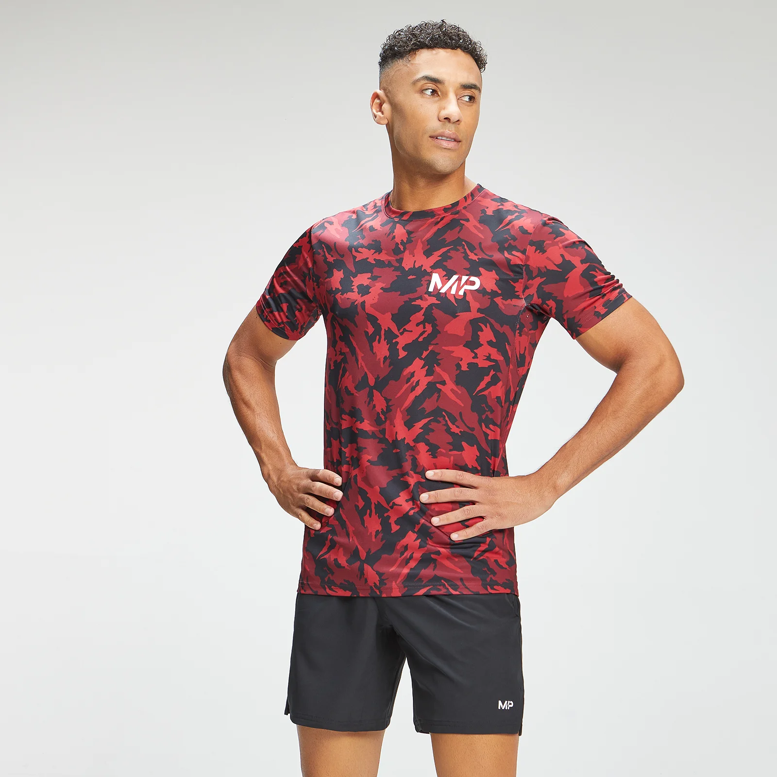 MP Men's Adapt Camo Short Sleeve T-Shirt- Red Camo - XXS الصورة 1