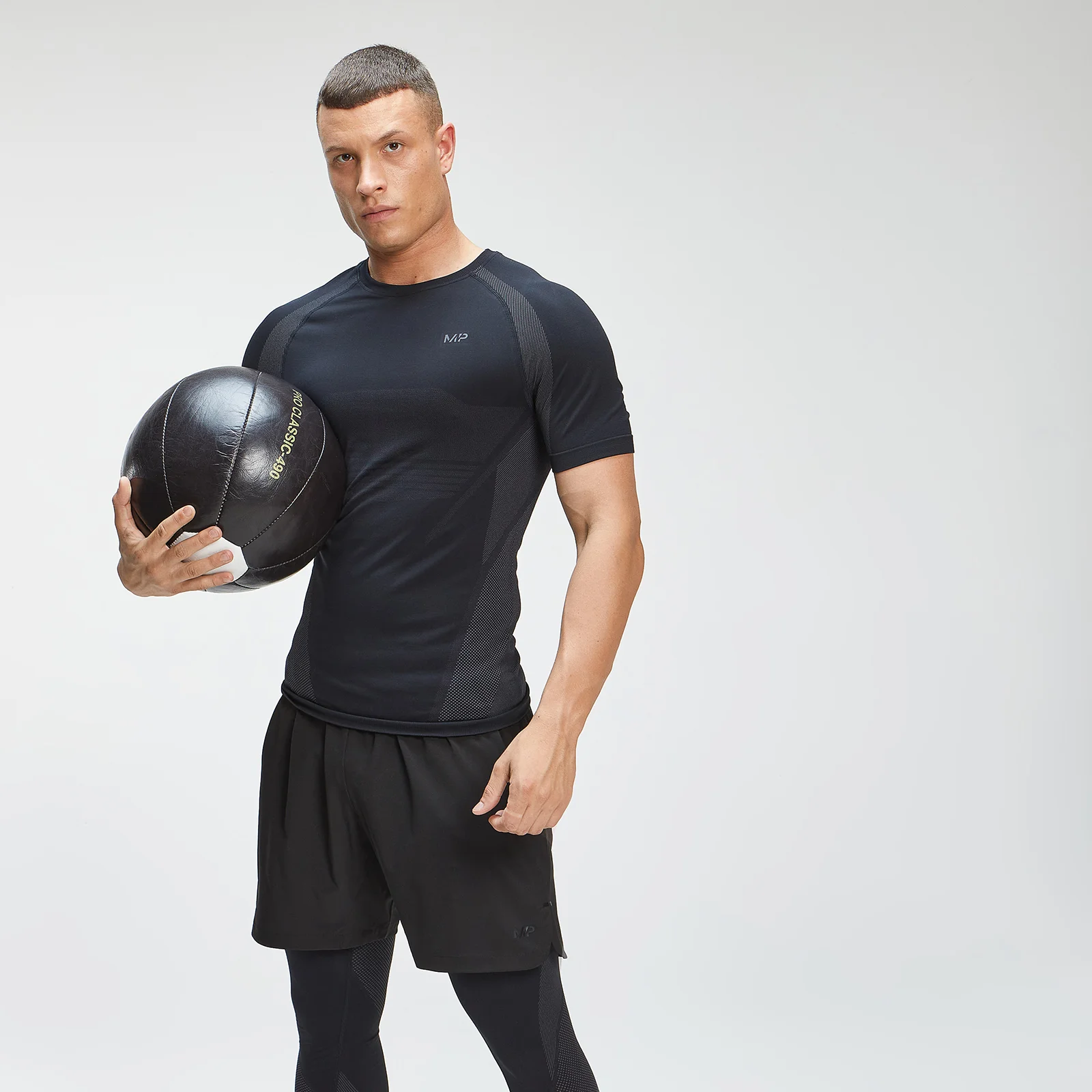 MP Men's Tempo Seamless T-Shirt - Black - XXS الصورة 1
