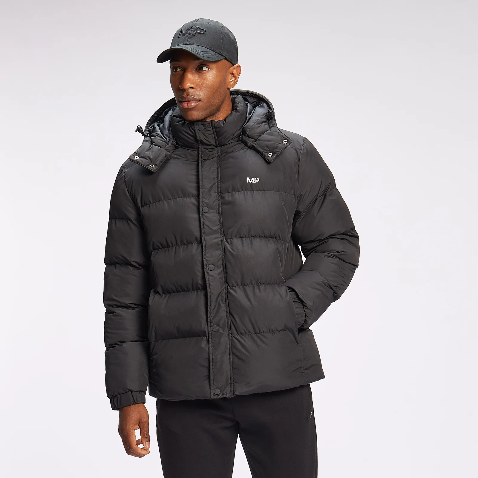 MP Men's Essential Puffer Jacket - Black - M الصورة 1