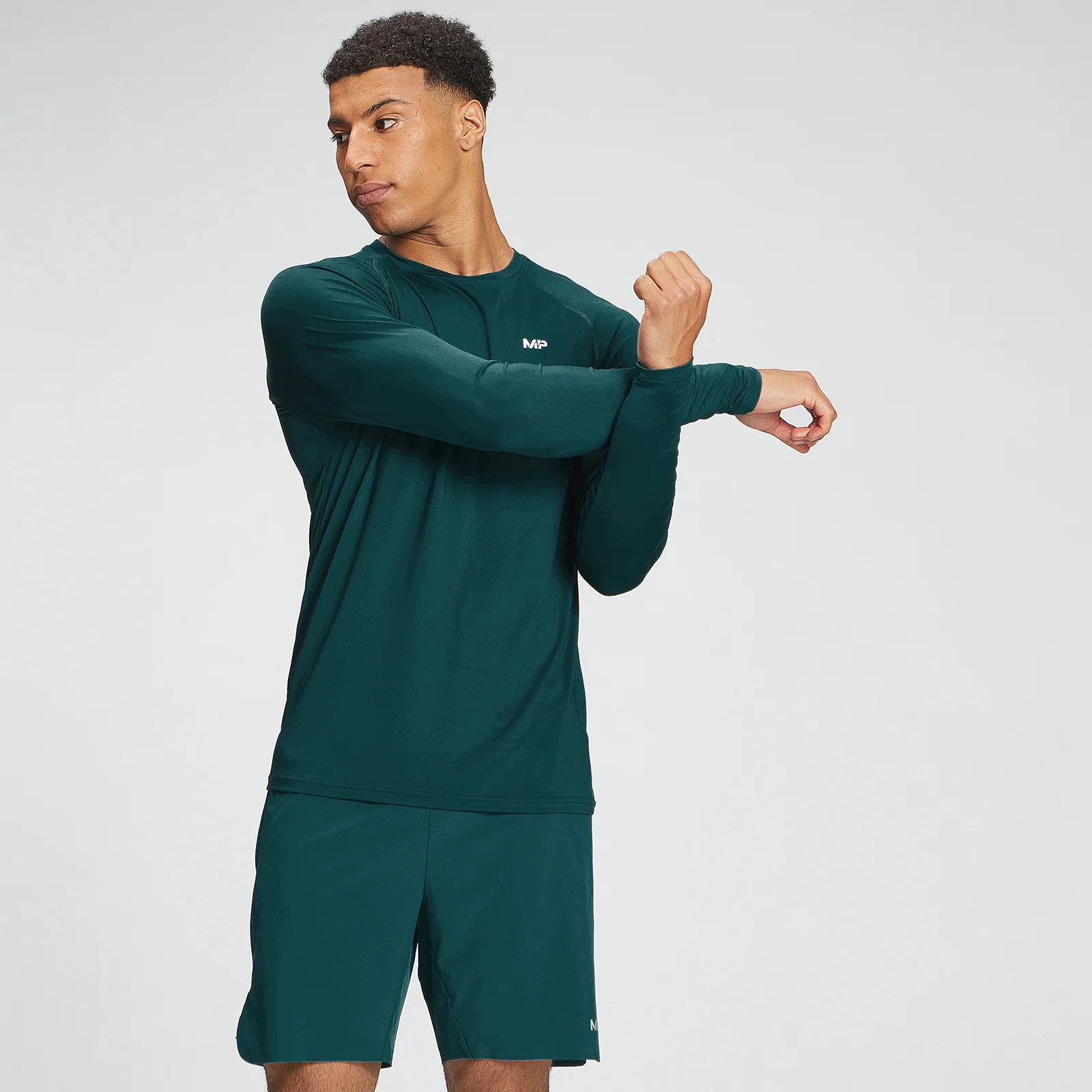 MP Men's Training Long Sleeve Top - Deep Teal - XXS الصورة 1