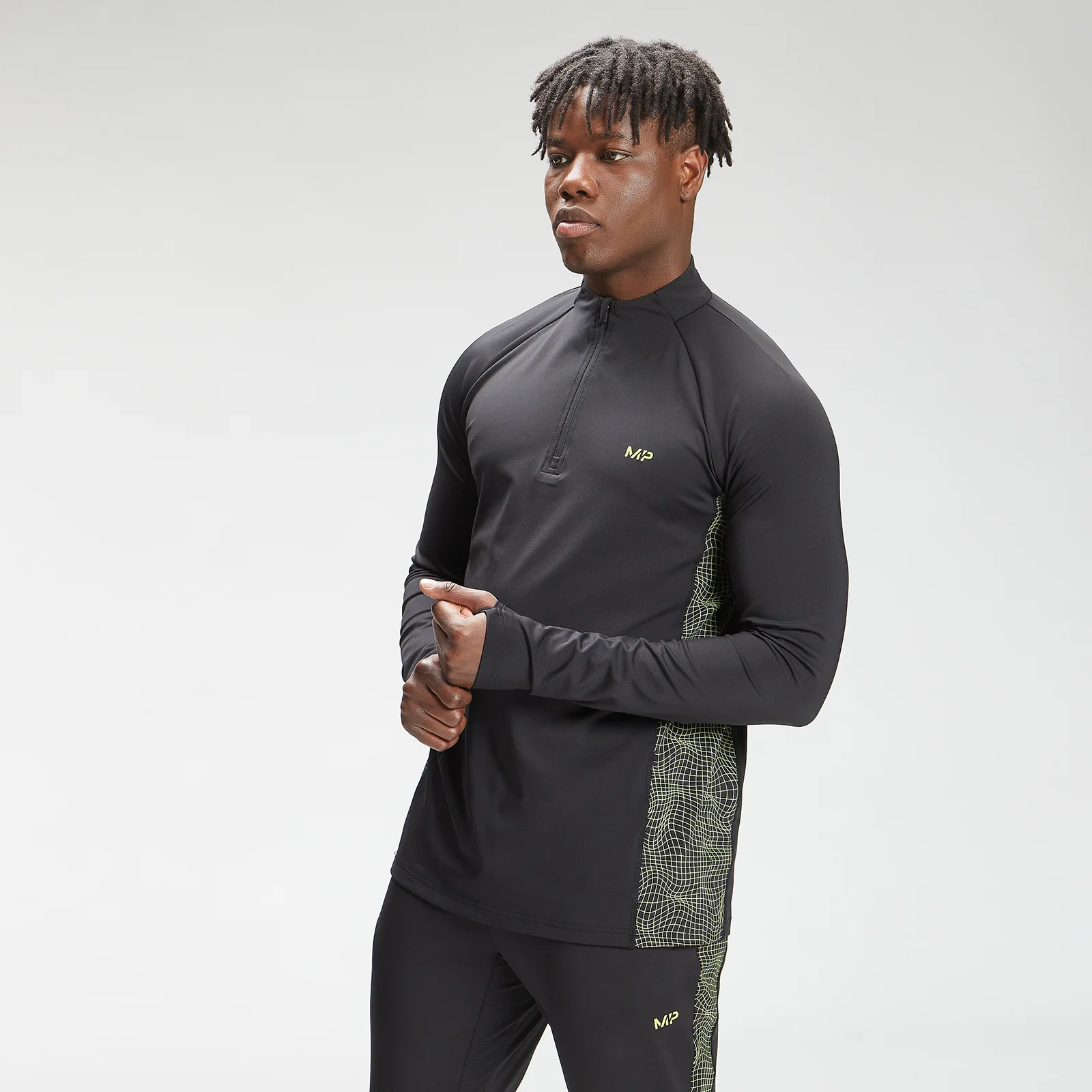 MP Men's Tempo 1/4 Zip Top - Black - XXS الصورة 1