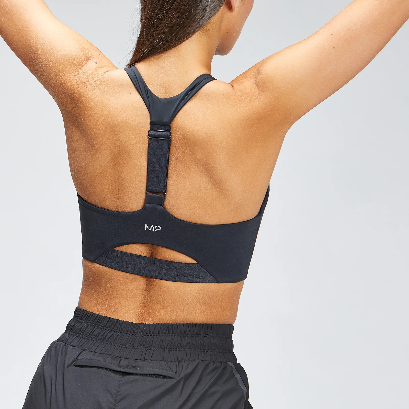 MP Women's Velocity Reflective Sports Bra - Black - XXS الصورة 1