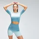 بلوزة قصيرة بدون خياطة Velocity من MP للسيدات - أزرق بحري