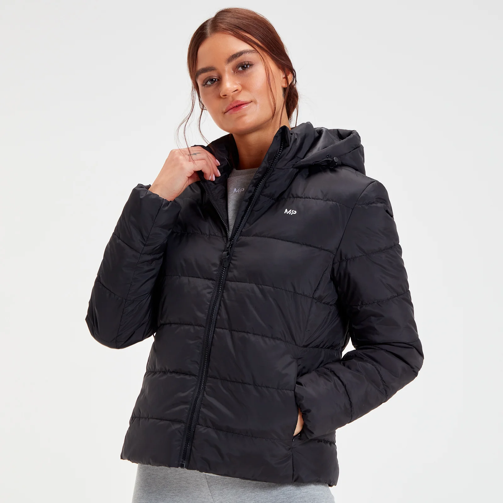 MP Women's Outerwear Lightweight Puffer Jacket - Black - S الصورة 1