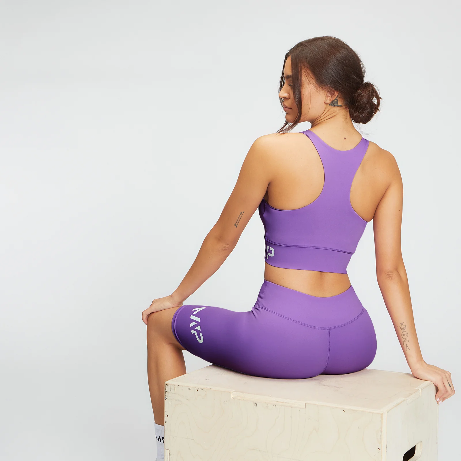 حمالة صدر رياضية نسائية من MP - Deep Lilac - XXS الصورة 1