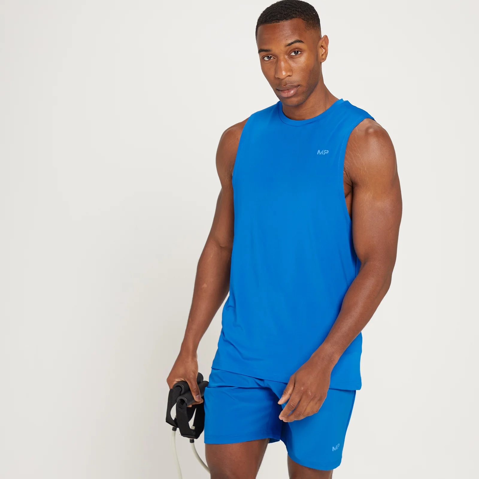 MP Men's Linear Mark Graphic Training Tank Top - True Blue - XXS الصورة 1