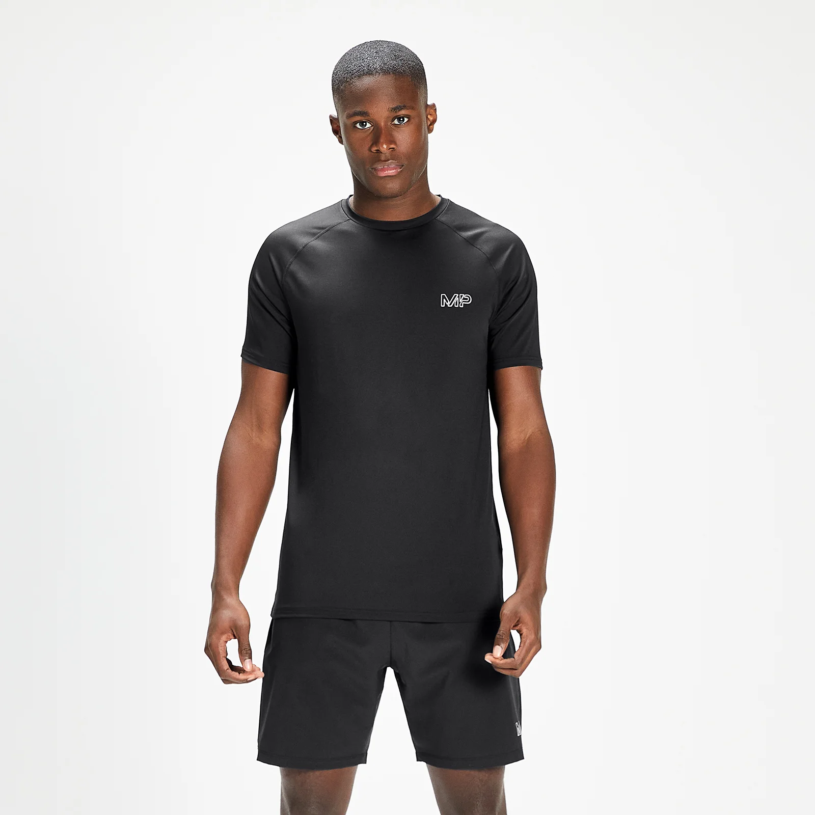 MP Men's Infinity Mark Graphic Training Short Sleeve T-Shirt - Black - XXS الصورة 1