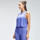 بلوزة رياضية نسائية قصيرة بدون أكمام Repeat Mark Graphic من MP - Bluebell