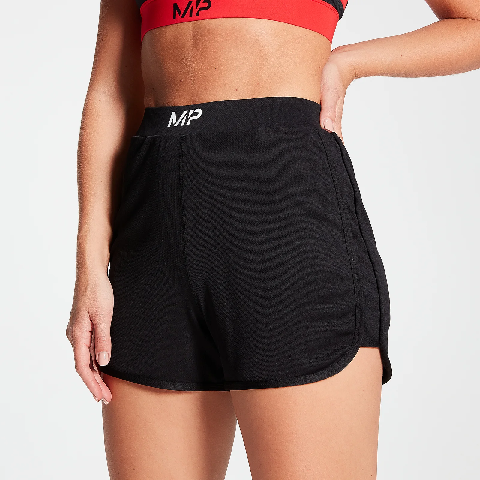 MP Women's Engage Lightweight Jersey Shorts - Black - XXS الصورة 1