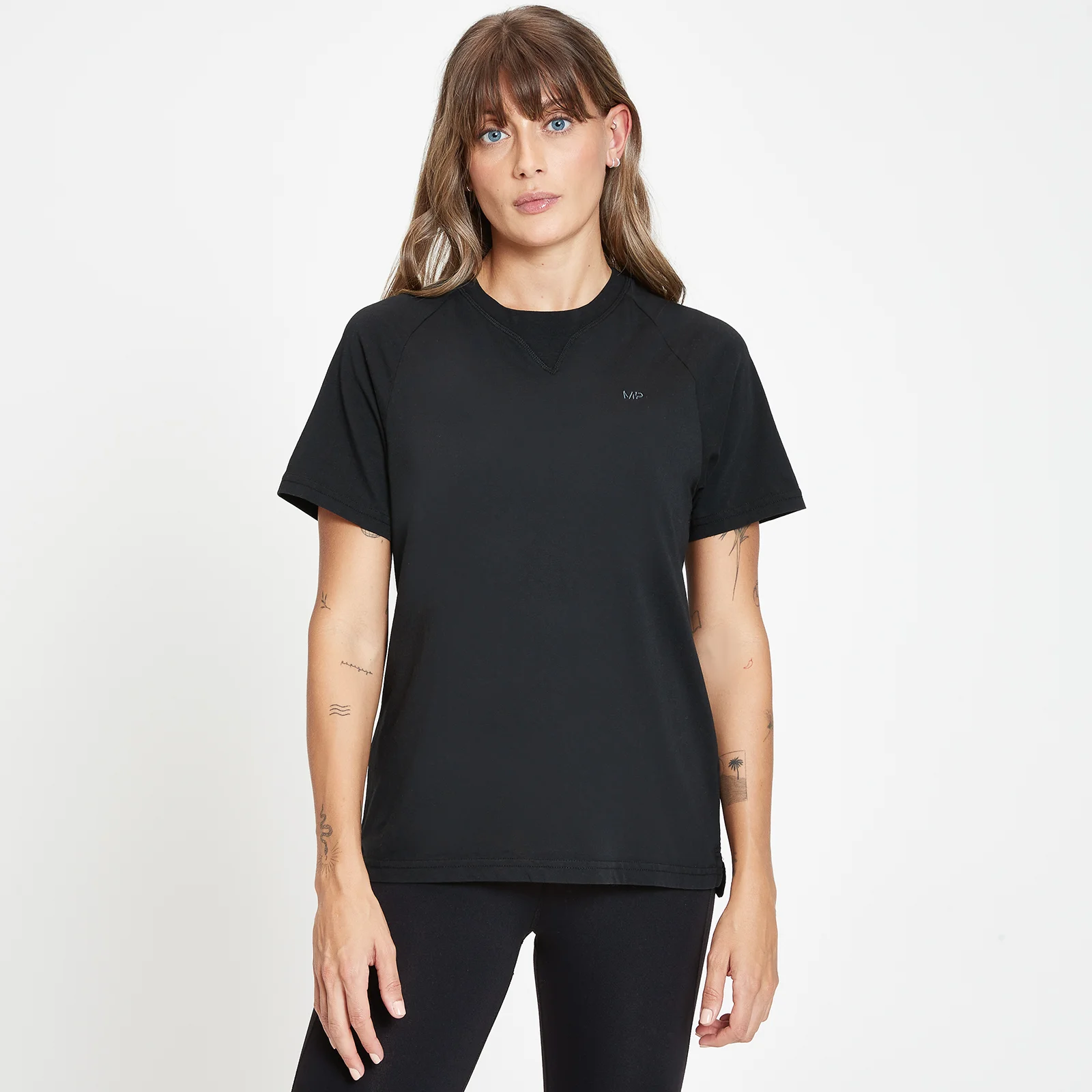 MP Women's Rest Day Longline T-Shirt - Black - XXS الصورة 1
