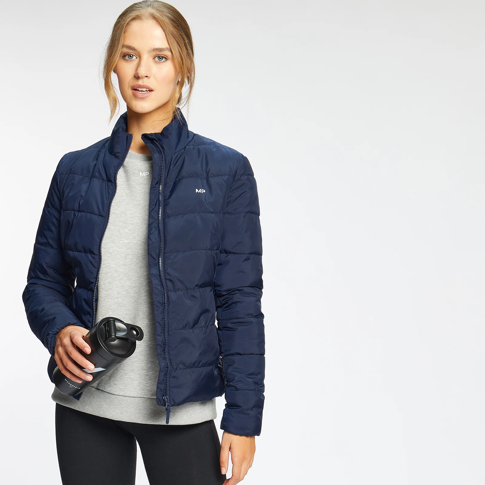 MP Women’s Lightweight Packable Puffer Jacket – Navy - XXS الصورة 1