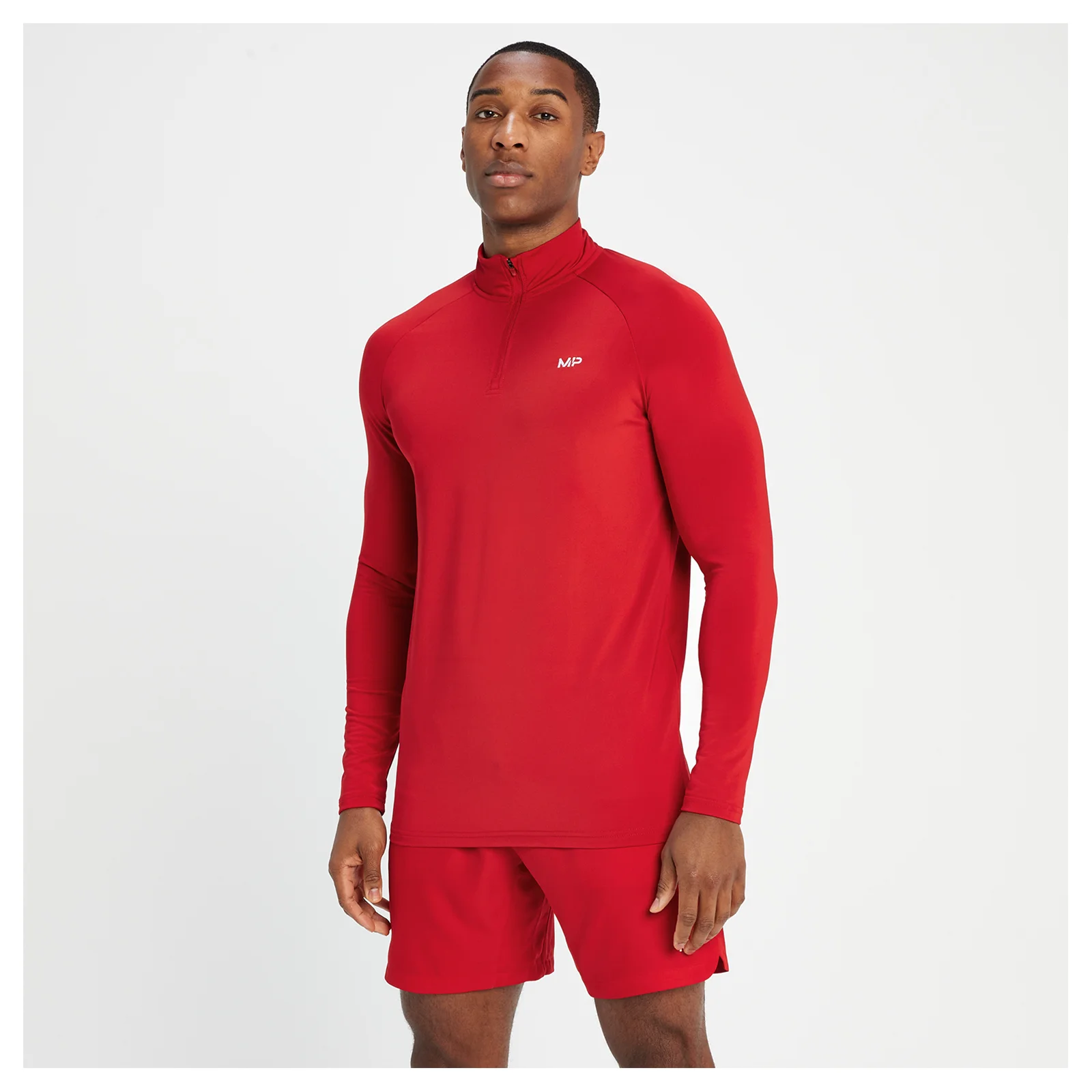 MP Men's Training 1/4 Zip - Crimson - XXS الصورة 1