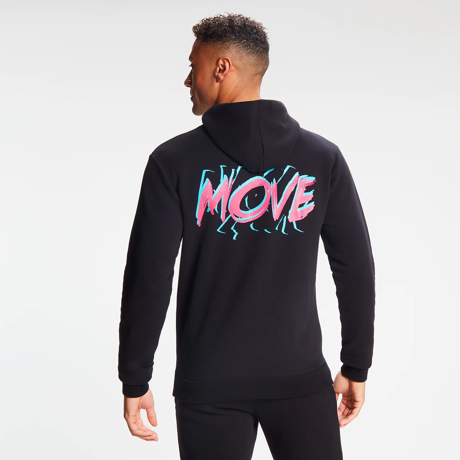 MP Men's Retro Move Hoodie - Black - XXS الصورة 1