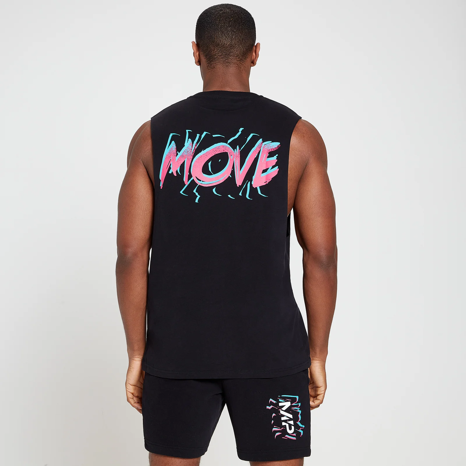 MP Men's Retro Drop Armhole Move Tank Top - Black - XXS الصورة 1
