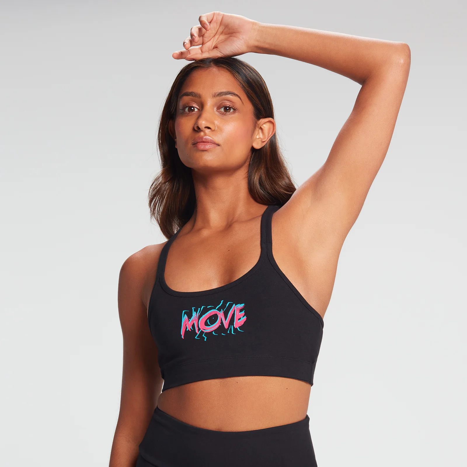 MP Women's Retro Move Sports Bra - Black - XXS الصورة 1