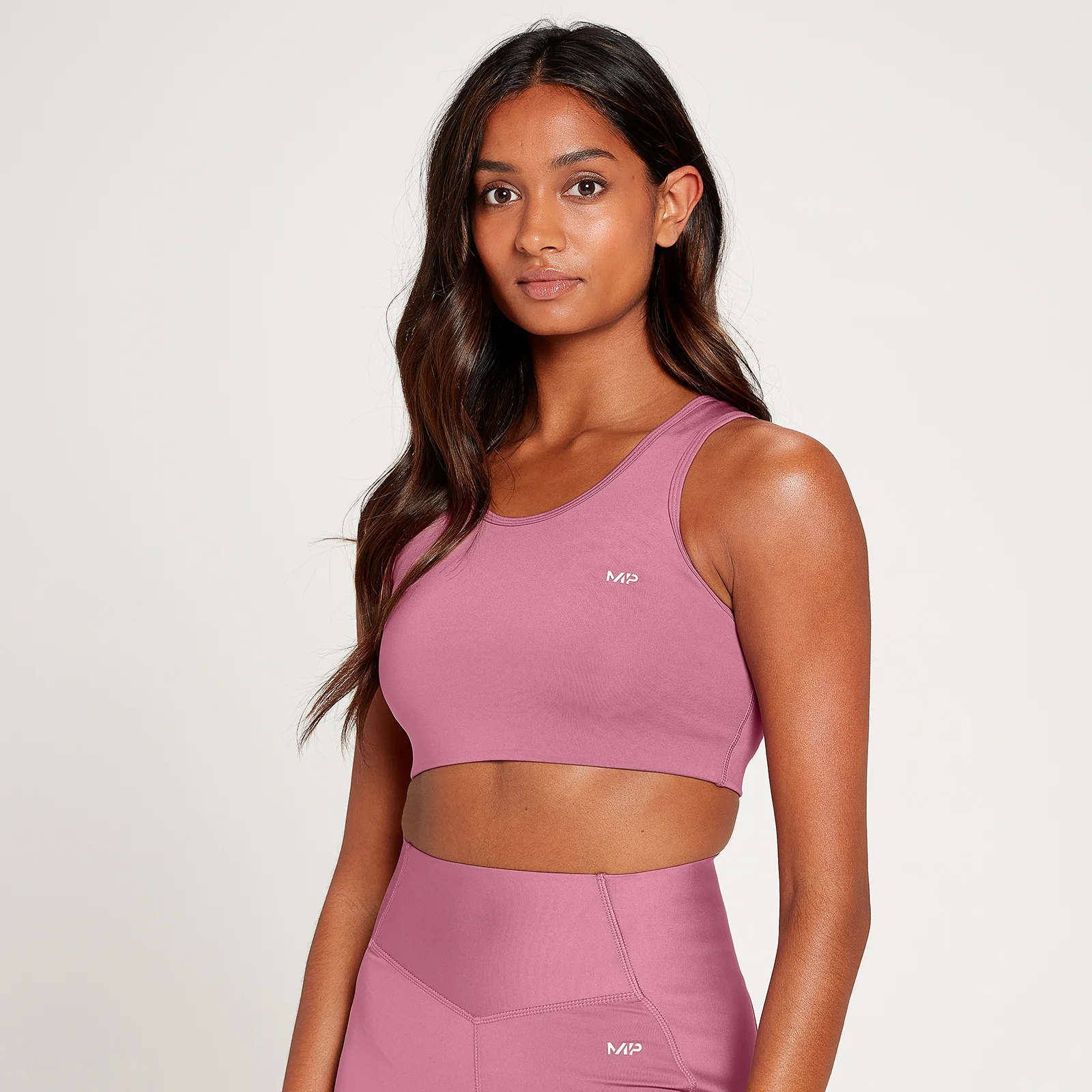 MP Women's Sculpt Ultra Laser Cut Sports Bra - Mauve - XS الصورة 1