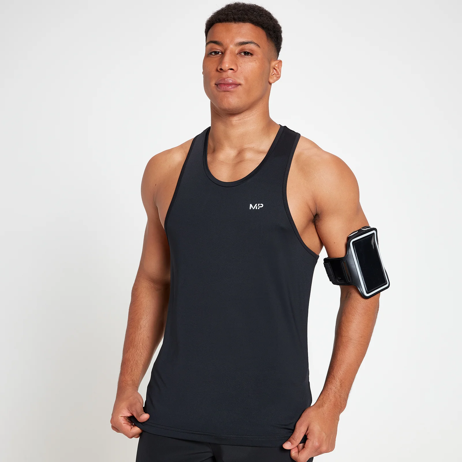 قميص بدون أكمام Velocity Stringer للرجال من MP - أسود - XXS الصورة 1