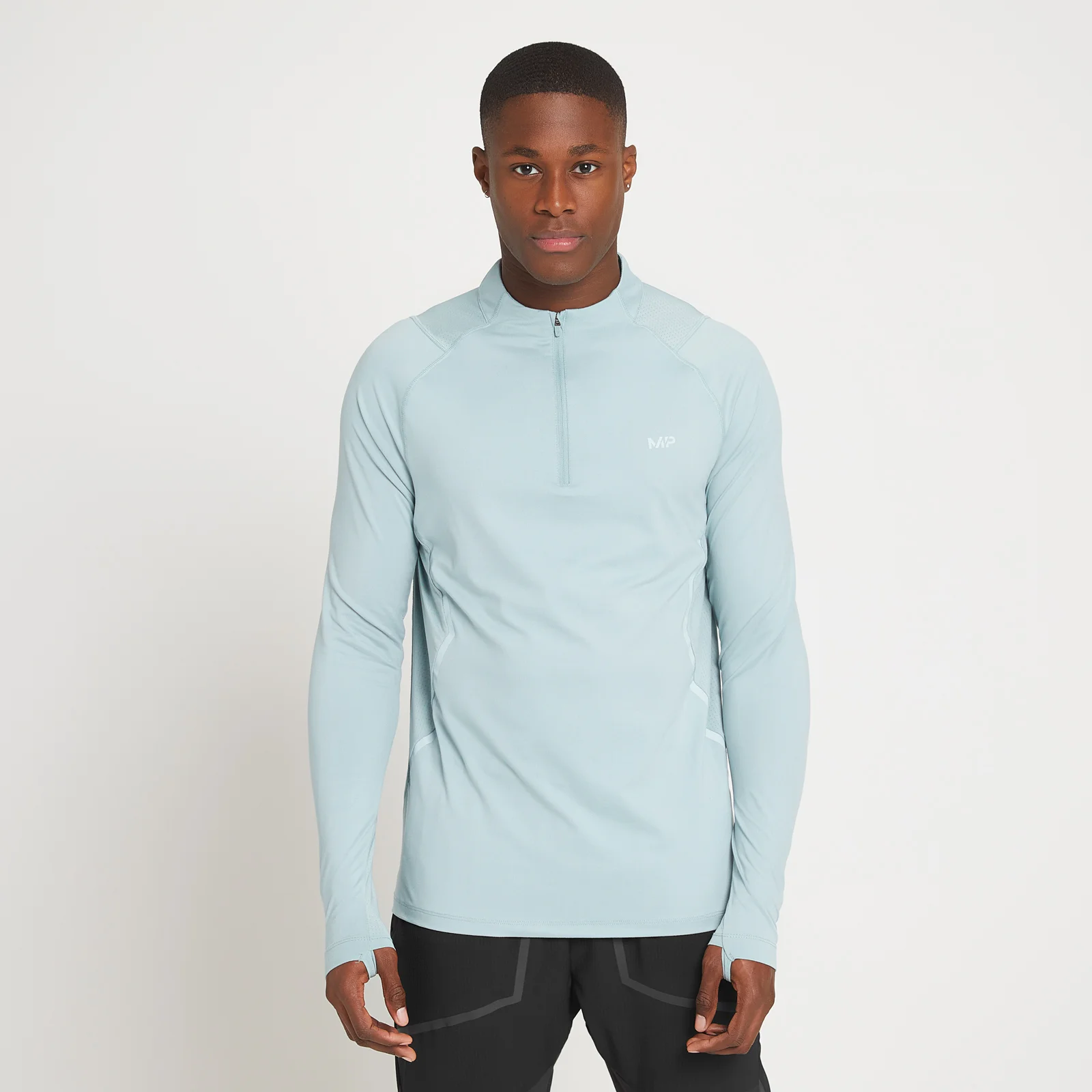 MP Men's Velocity Ultra 1/4 Zip Top - Ice Blue - XXS الصورة 1