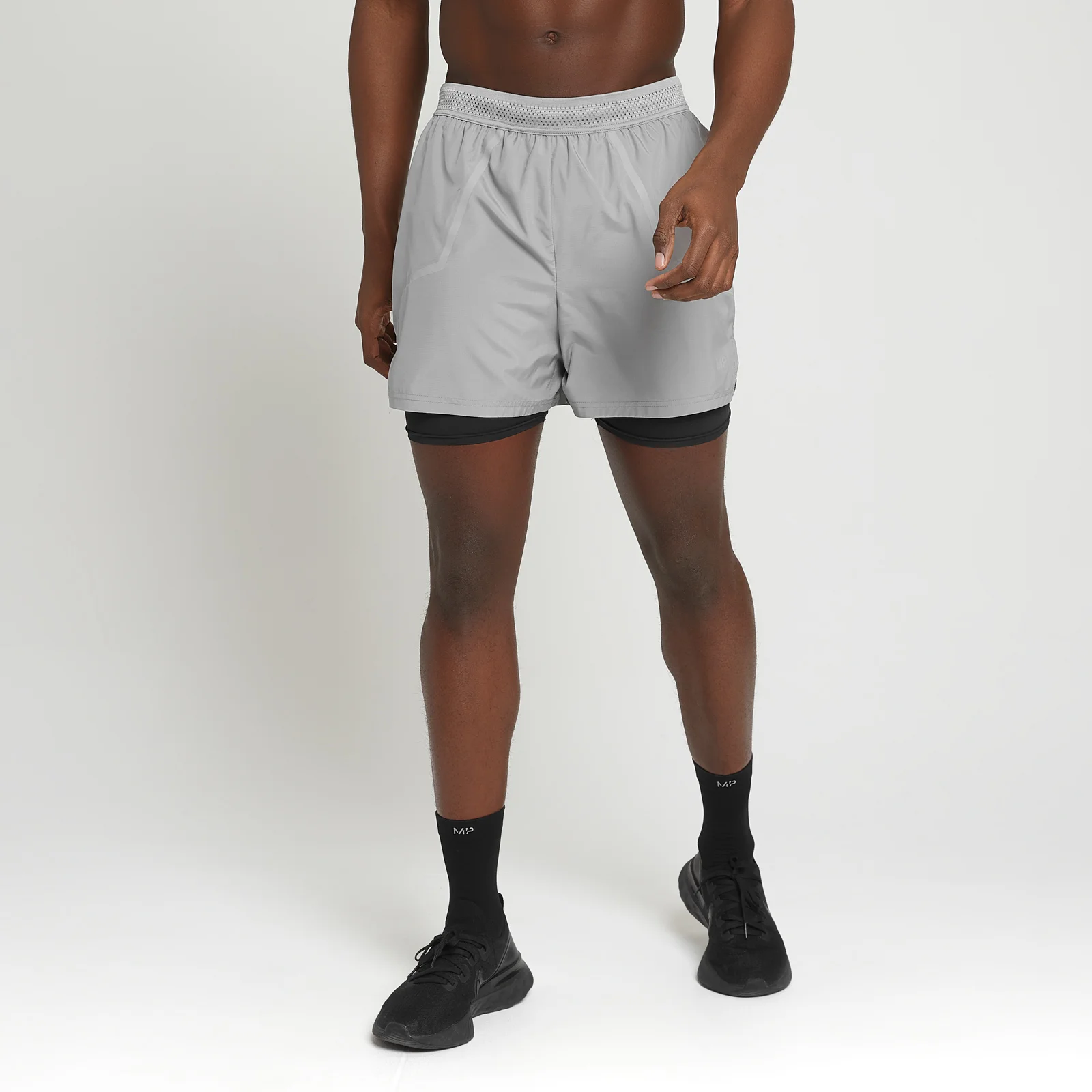 MP Men's Velocity Ultra 2 In 1 Shorts - Storm - XXS الصورة 1