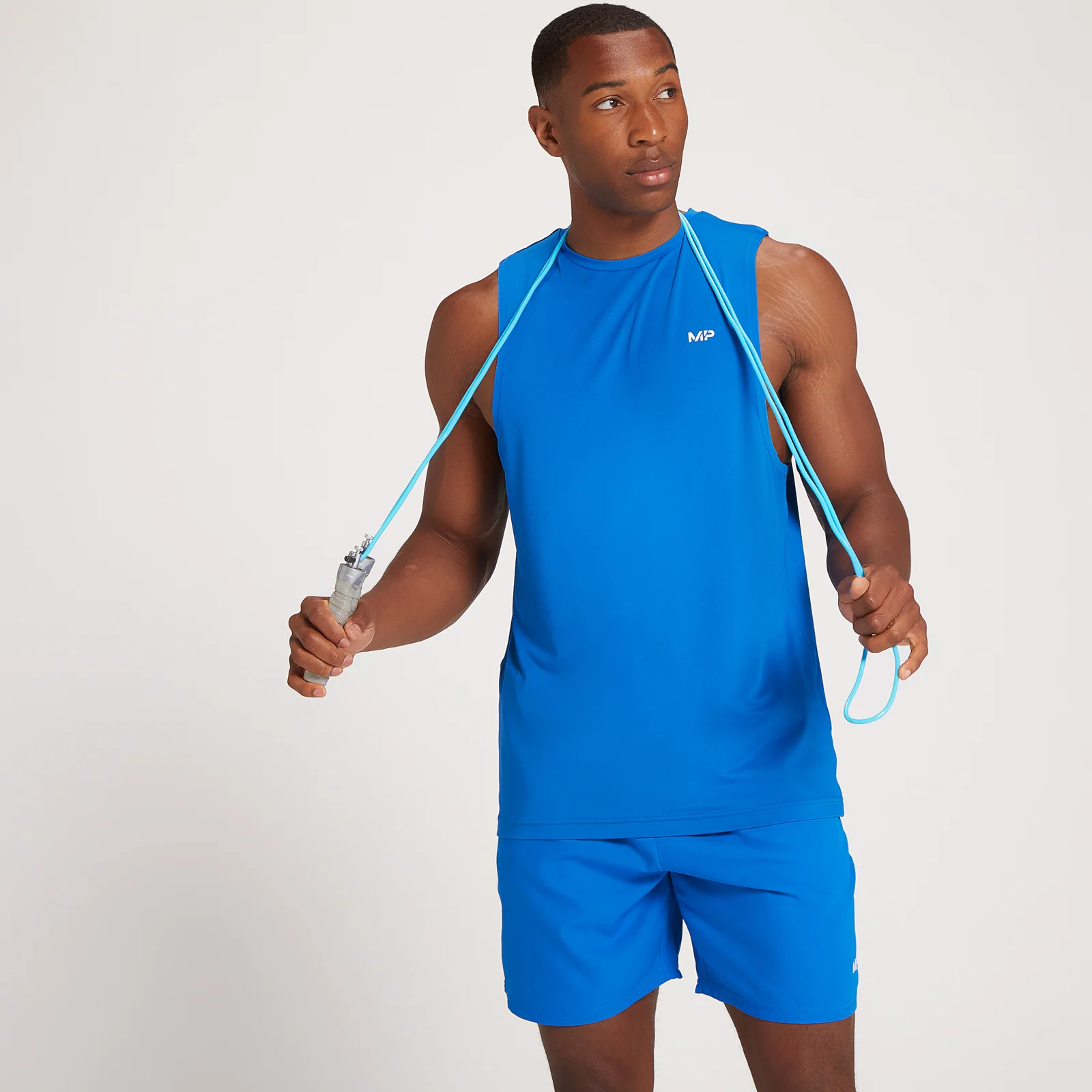 MP Men's Repeat MP Graphic Training Tank Top - True Blue - XXS الصورة 1