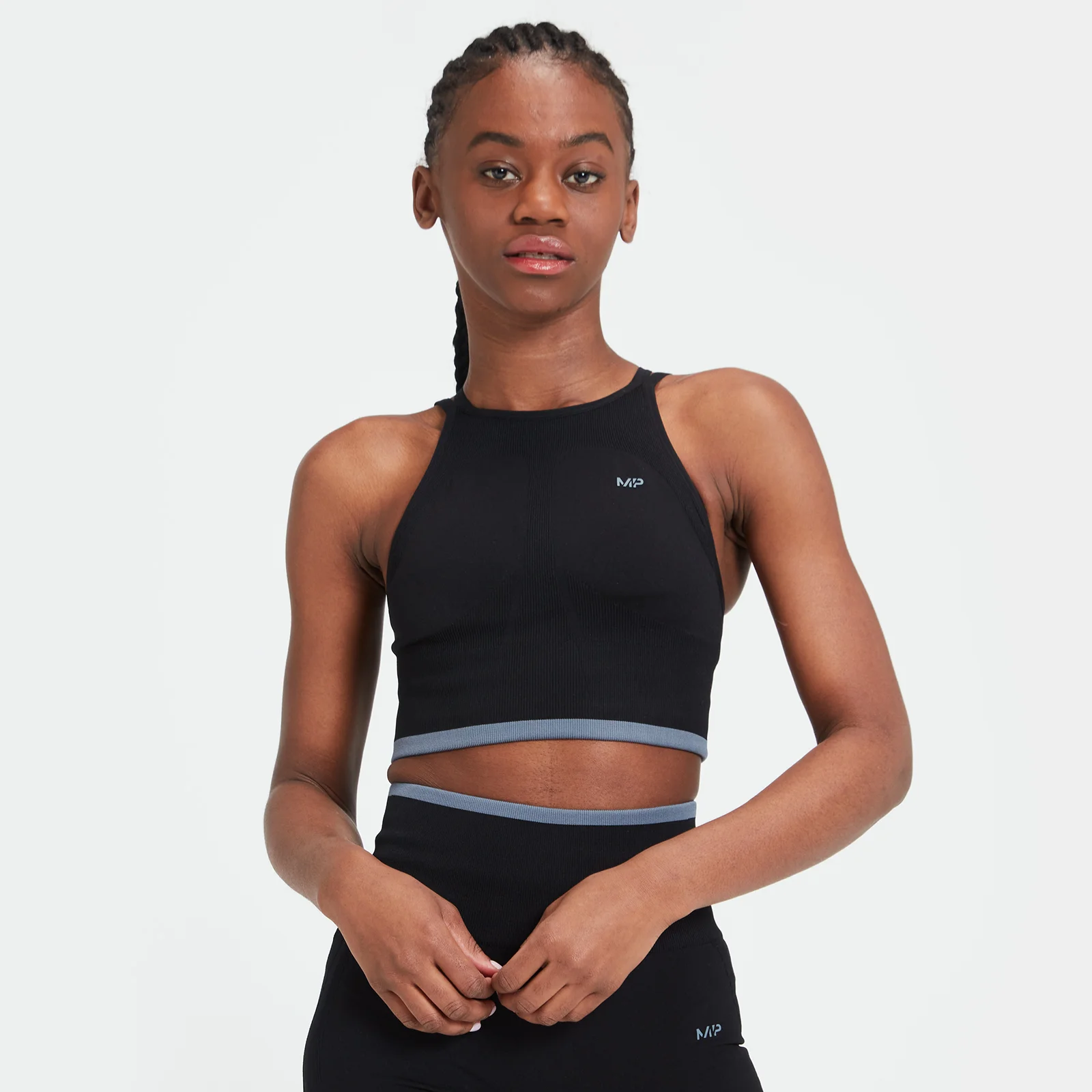 MP Women's Adapt Seamless Sports Bra - Black - XXS الصورة 1