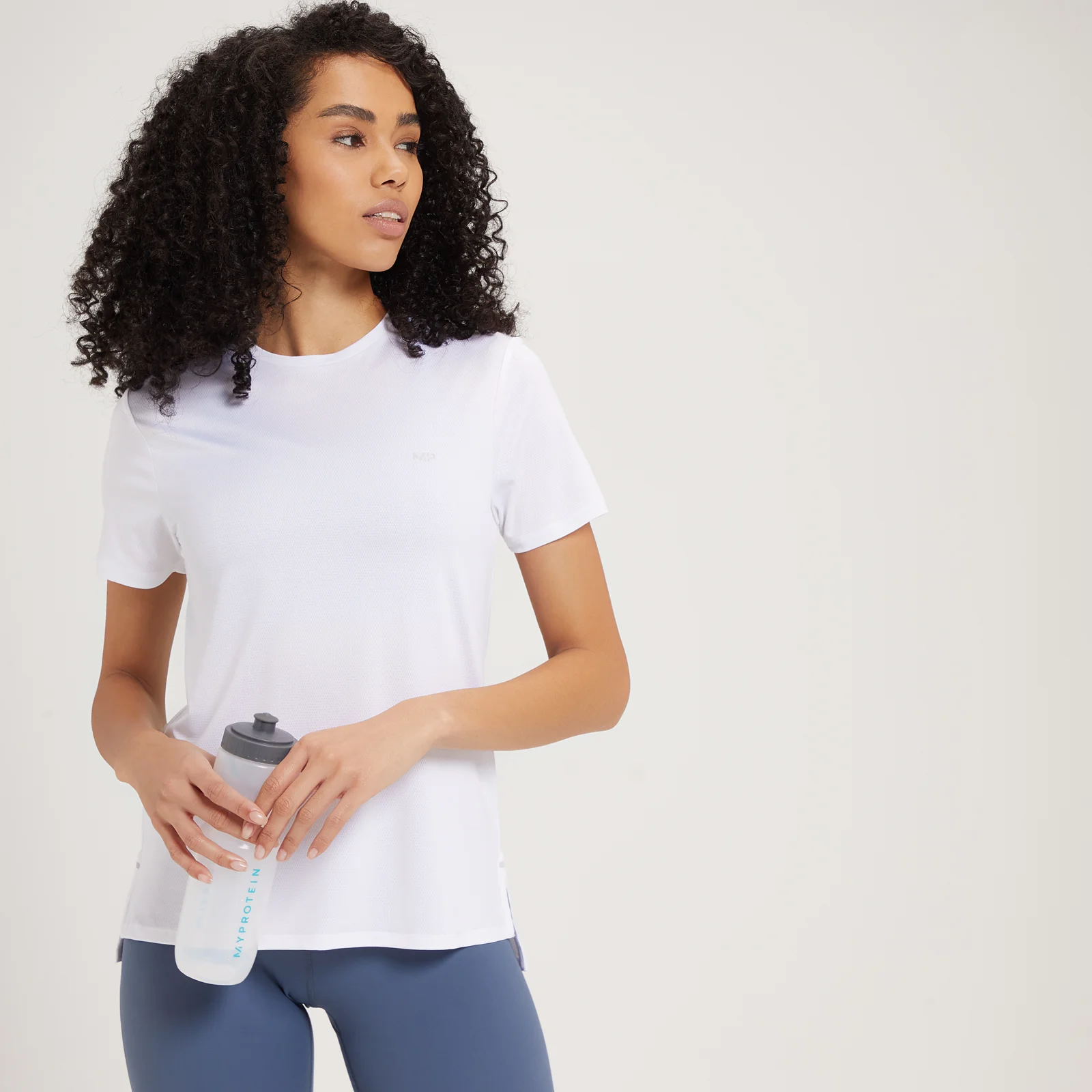 MP Women's Power Ultra Split Back T-Shirt - White - XXS الصورة 1