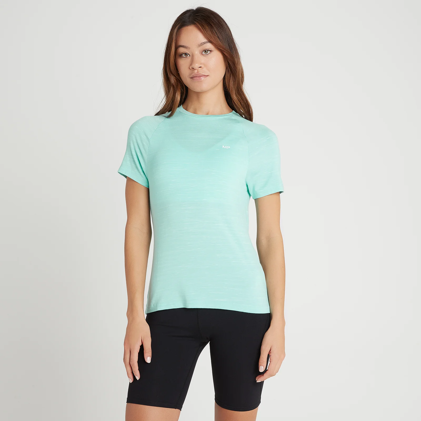MP Women's Performance Training T-Shirt - Arctic Blue Marl/White Fleck - XXS الصورة 1