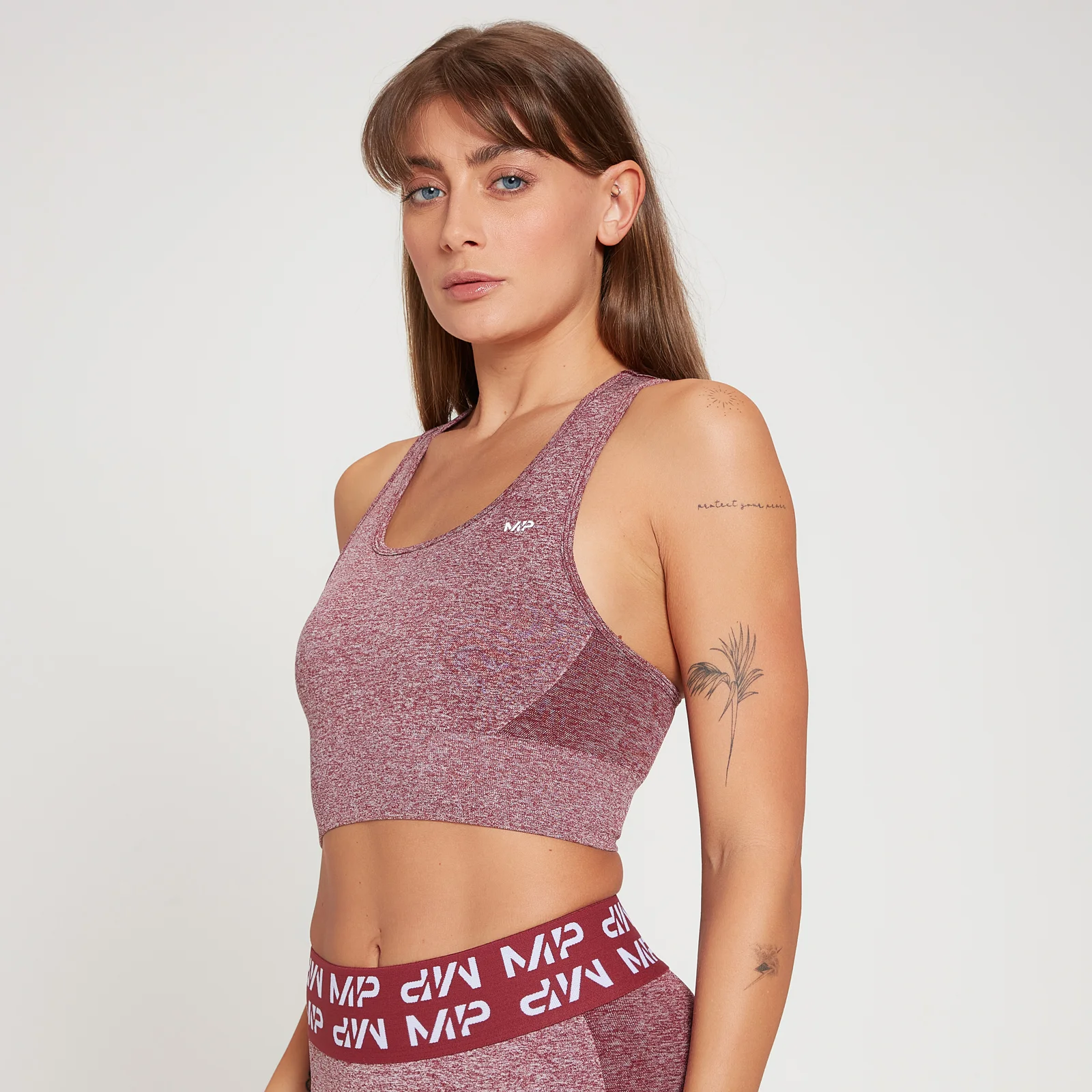MP Women's Curve Sports Bra - Black Cherry - XS الصورة 1