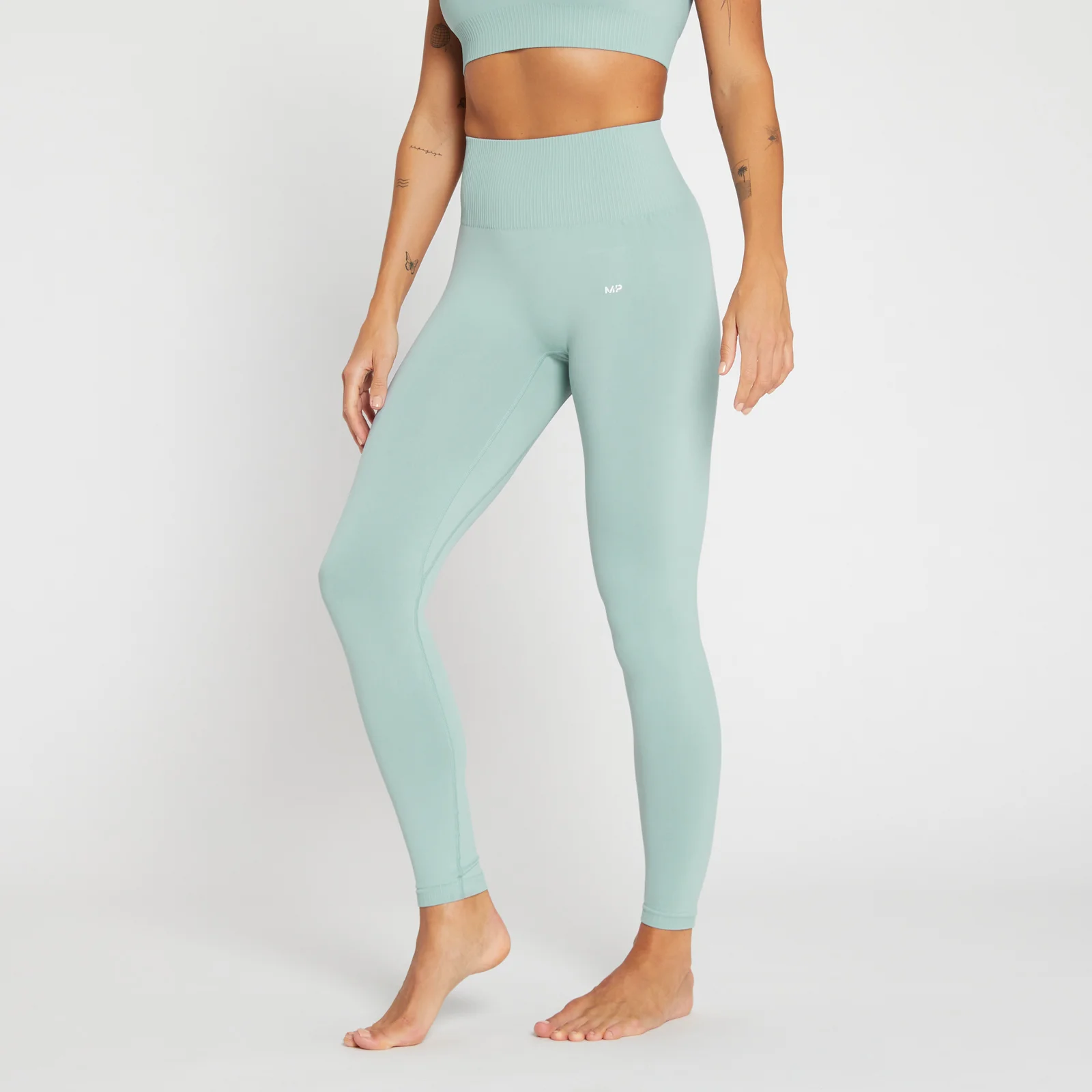 MP Women's Composure Seamless Leggings - Ice Blue - XXS الصورة 1