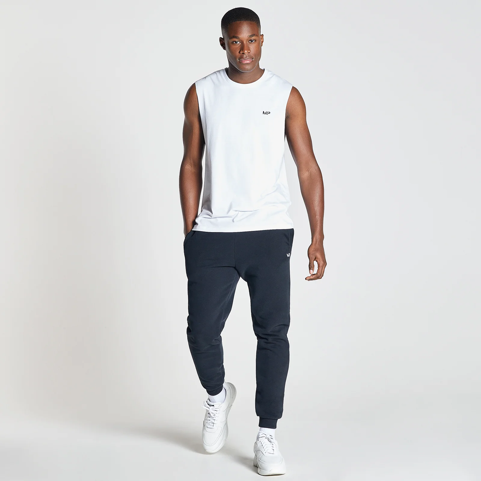 MP Men's Rest Day Drirelease Drop Armhole Tank Top - White - XXS الصورة 1