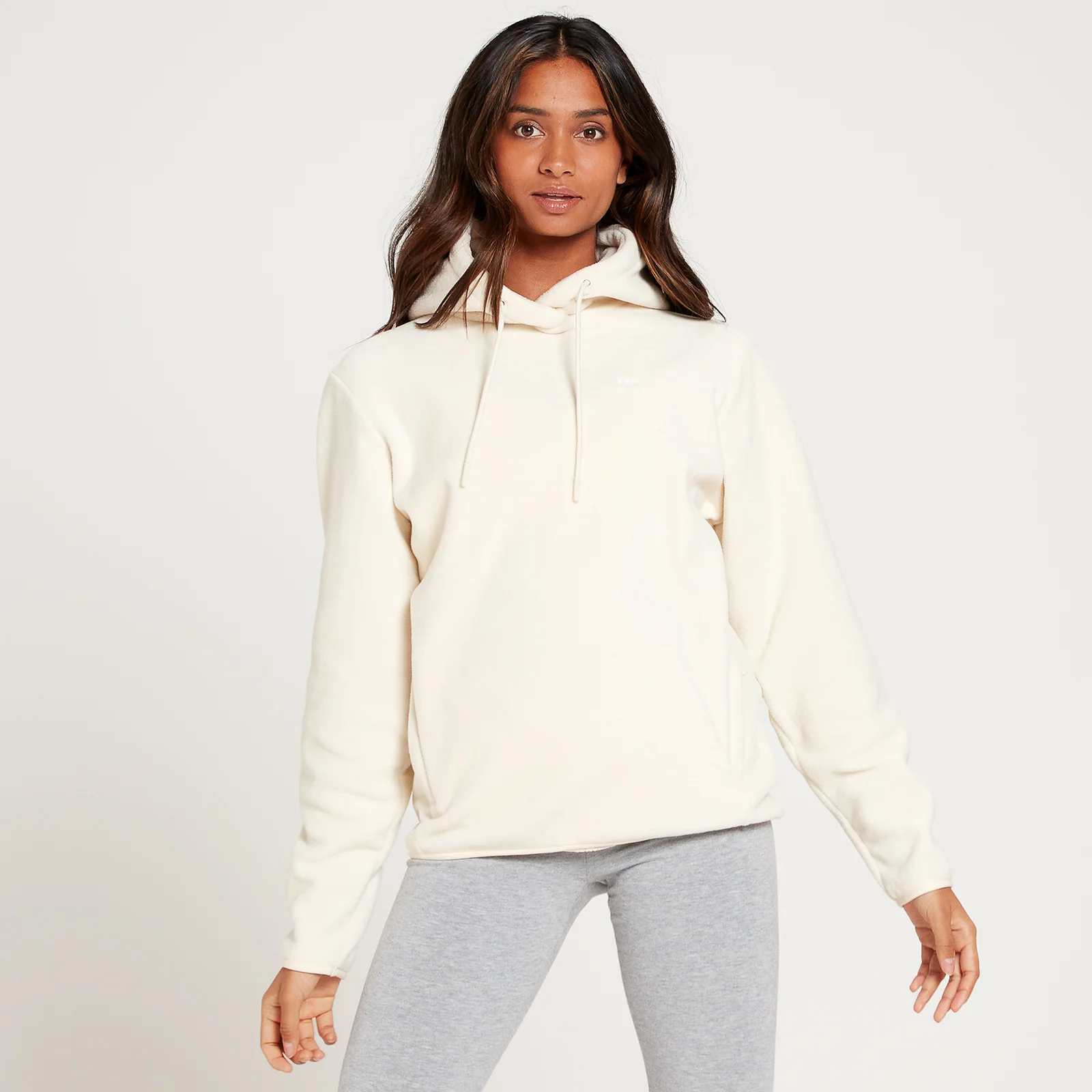 MP Women's Fleece Overhead Hoodie - Ecru - XXS الصورة 1