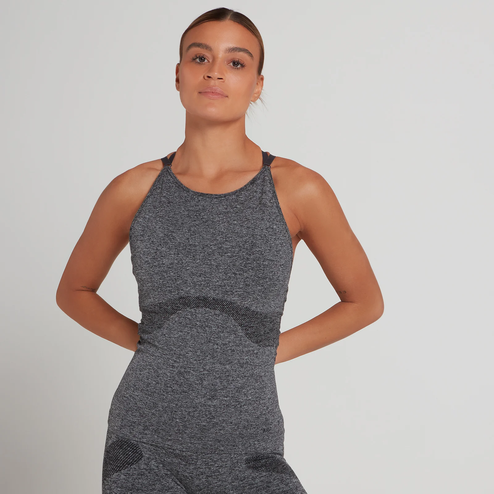 MP Women's Training Seamless Vest - Washed Black - XXS الصورة 1