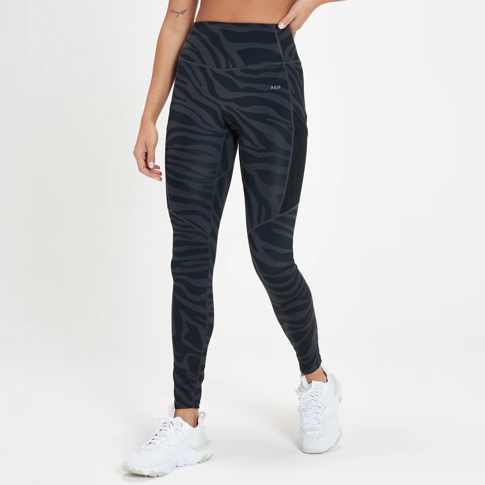 MP Women's Tempo Leggings - Black Zebra - XXS الصورة 1