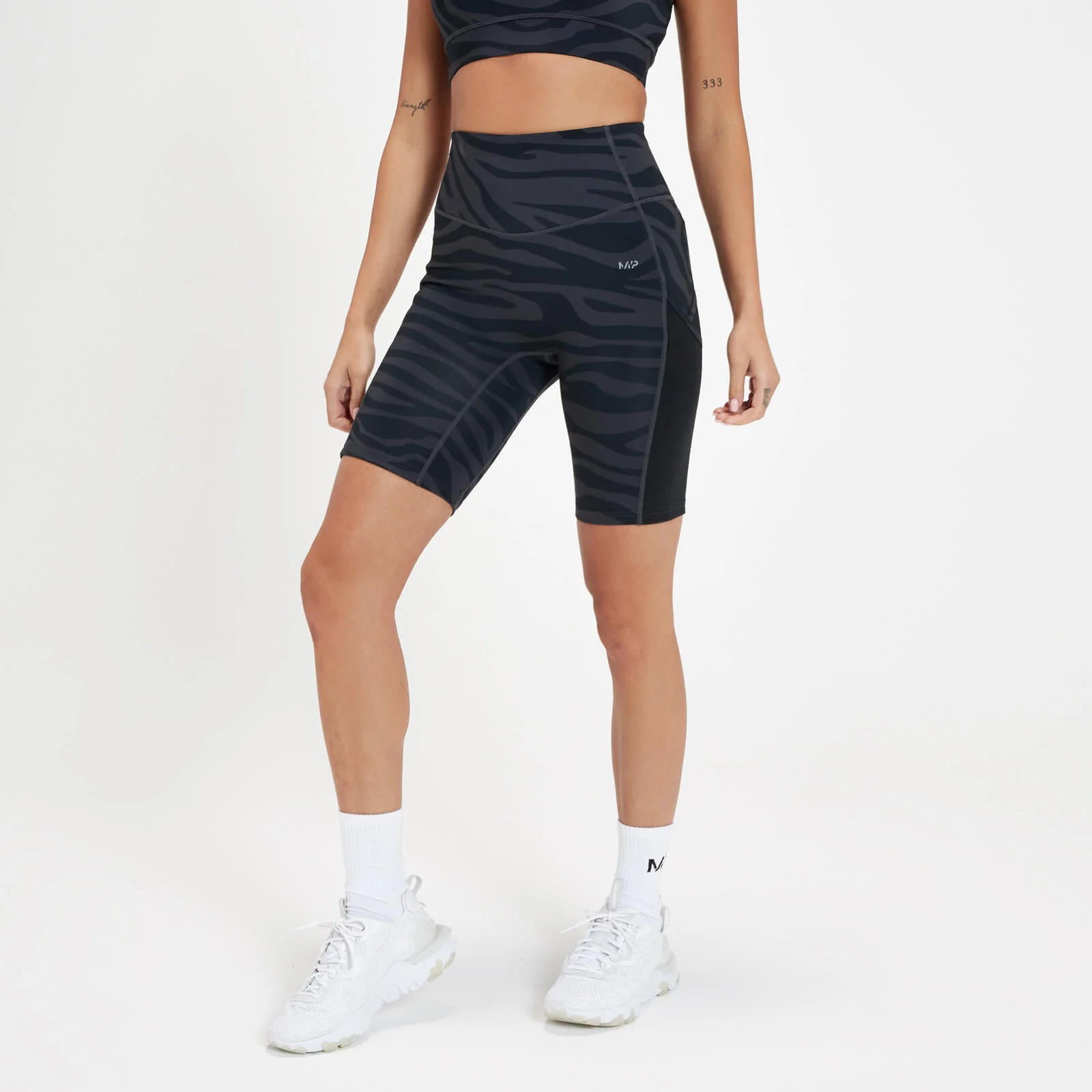 MP Women's Tempo Cycling Shorts - Black Zebra - XXS الصورة 1