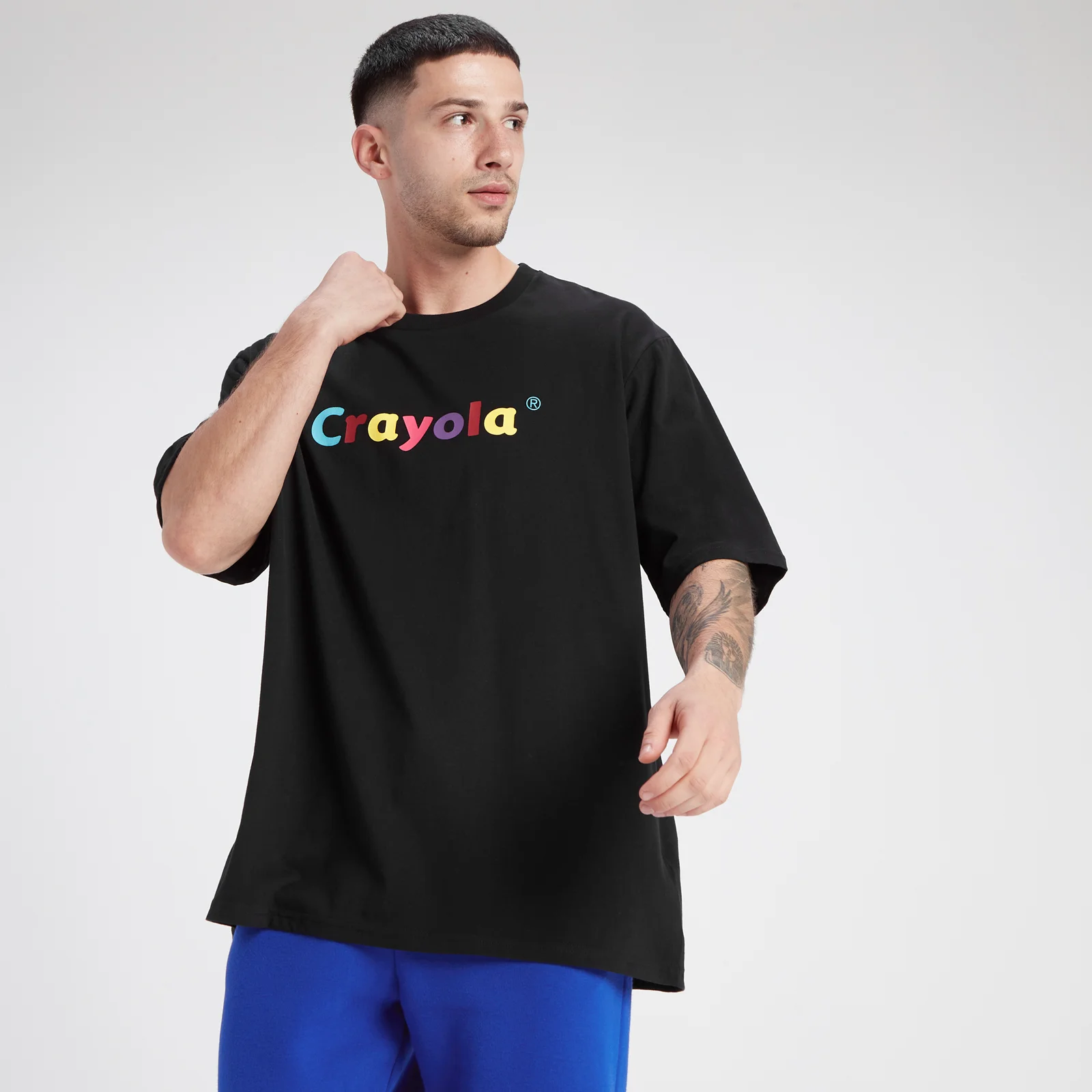 MP Crayola Graphic Unisex Oversized T-Shirt - Black - XXS الصورة 1