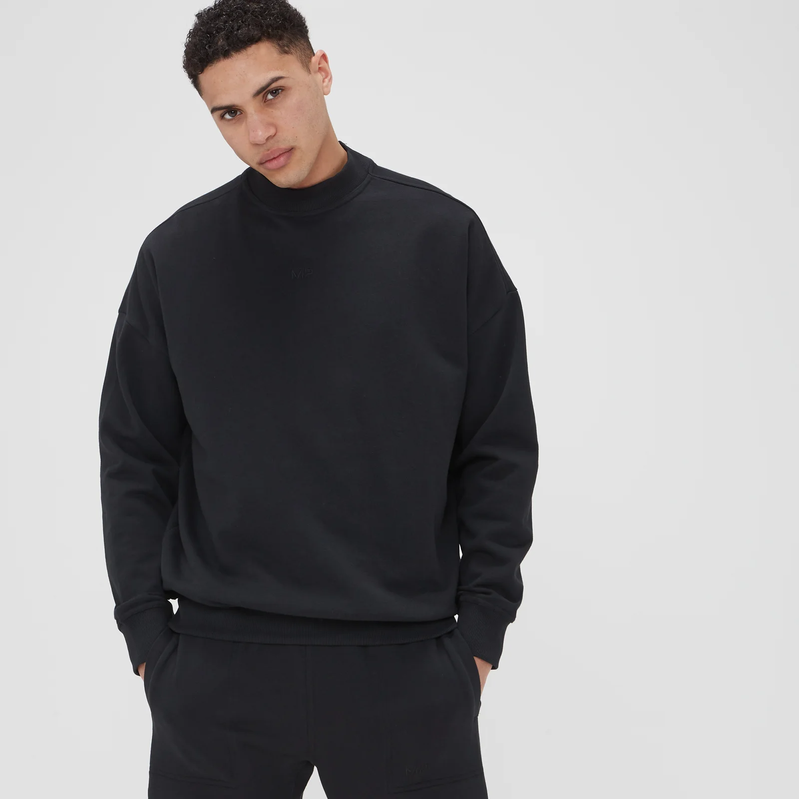 MP Men's Adapt Crew Neck Sweatshirt - Black - XXS الصورة 1