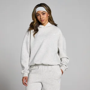 هودي Basics فضفاض من MP للسيدات - لون رمادي جيري فاتح - Size XS