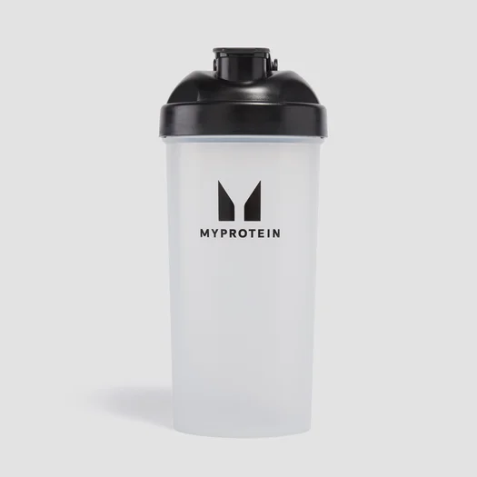زجاجة خفق بلاستيكية من Myprotein - شفافة/ لون أسود