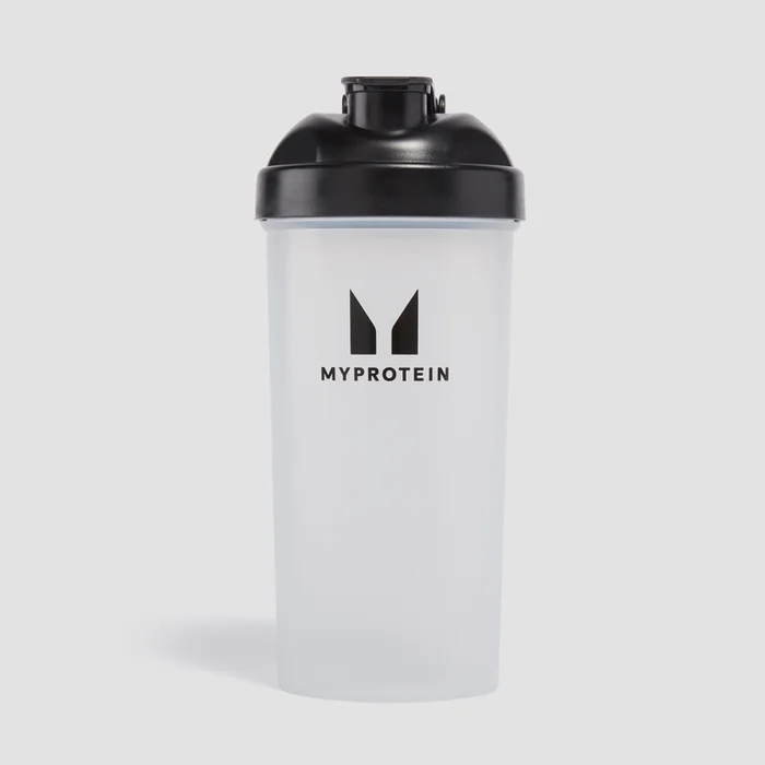 زجاجة خفق بلاستيكية من Myprotein - شفافة/ لون أسود