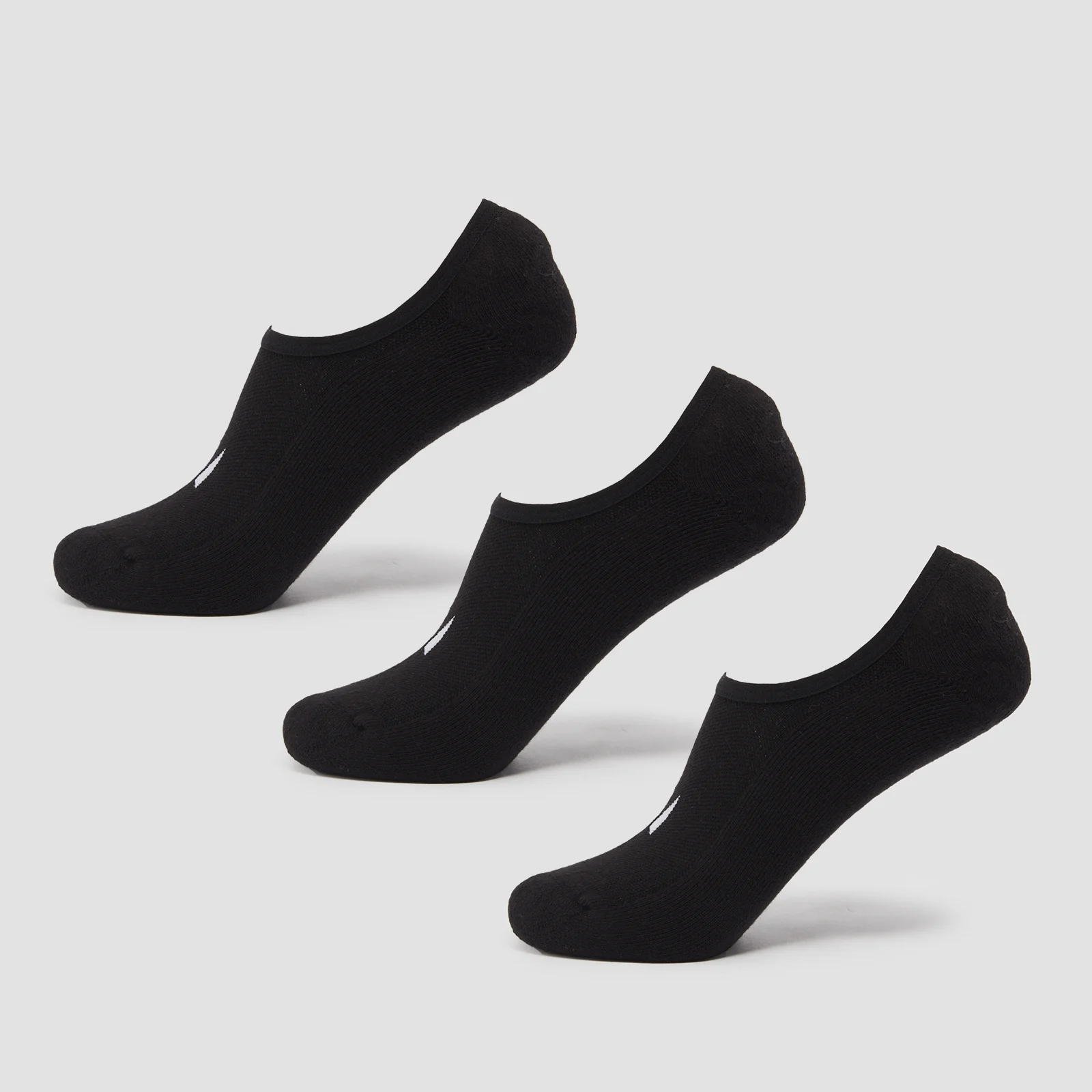 MP Unisex Invisible Socks (3 Pack) - Black - UK 6-8 الصورة 1