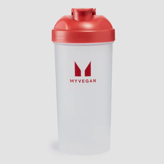 Myvegan Plastic Shaker Bottle - Burgundy - 600ml
