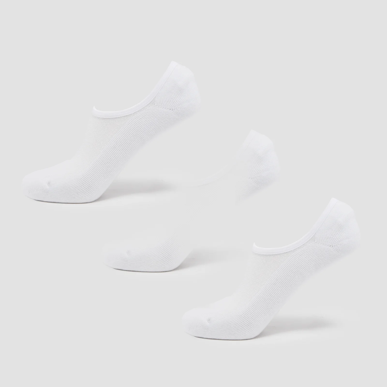 MP Unisex Invisible Socks (3 Pack) - White - UK 9-11 الصورة 1