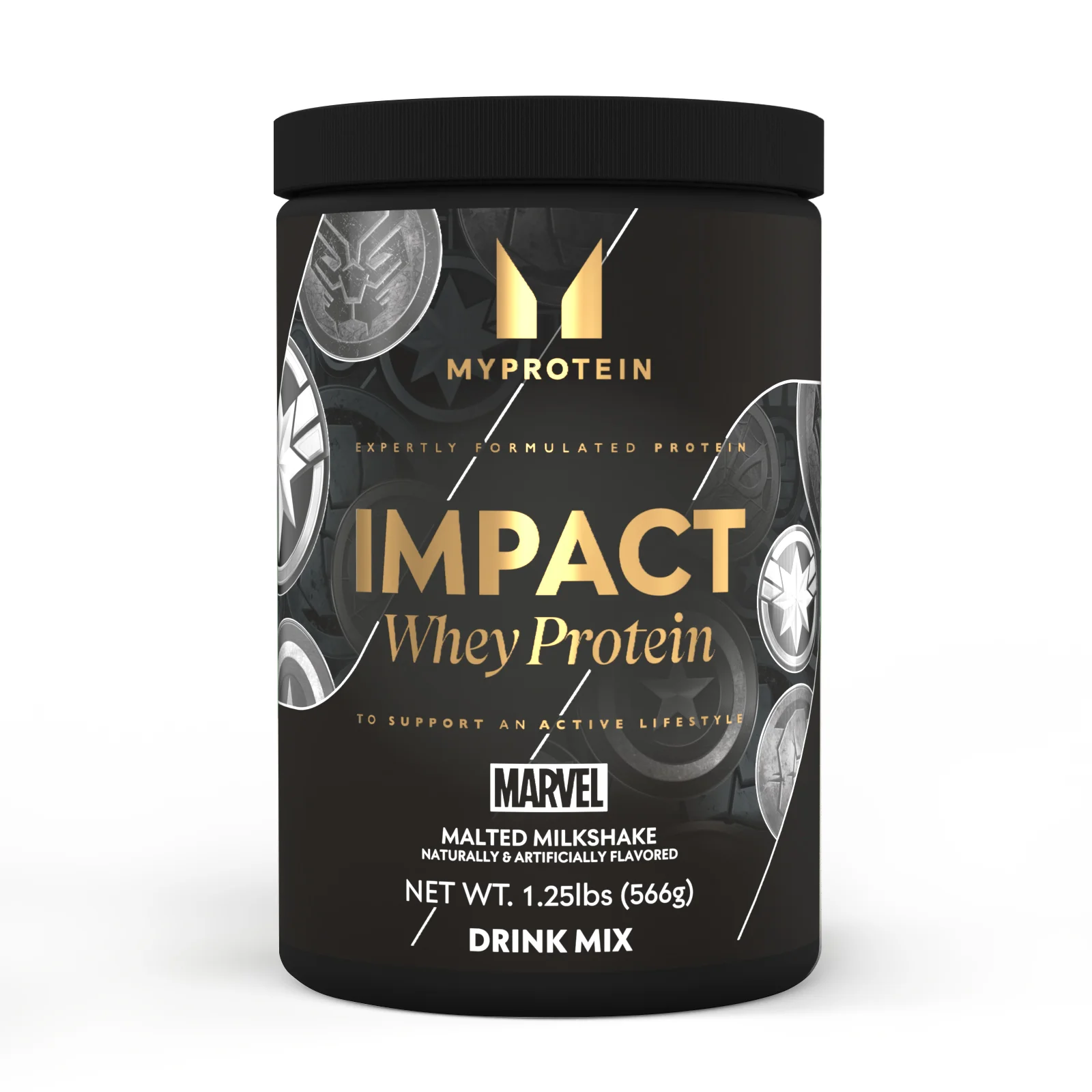 Myprotein Impact Whey Protein, Marvel (USA) - 15servings - Malted Milkshake الصورة 1