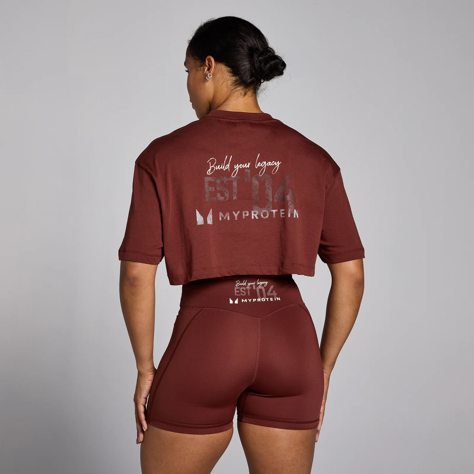 MP Women's Origin Crop Graphic T-Shirt - Firebrick - XS الصورة 1