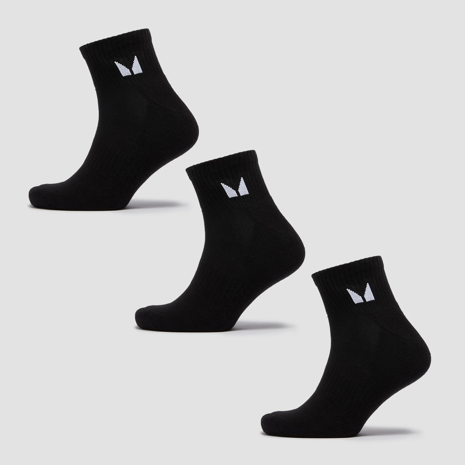 MP Unisex Ankle Socks (3 Pack) - Black - UK 12-14 الصورة 1