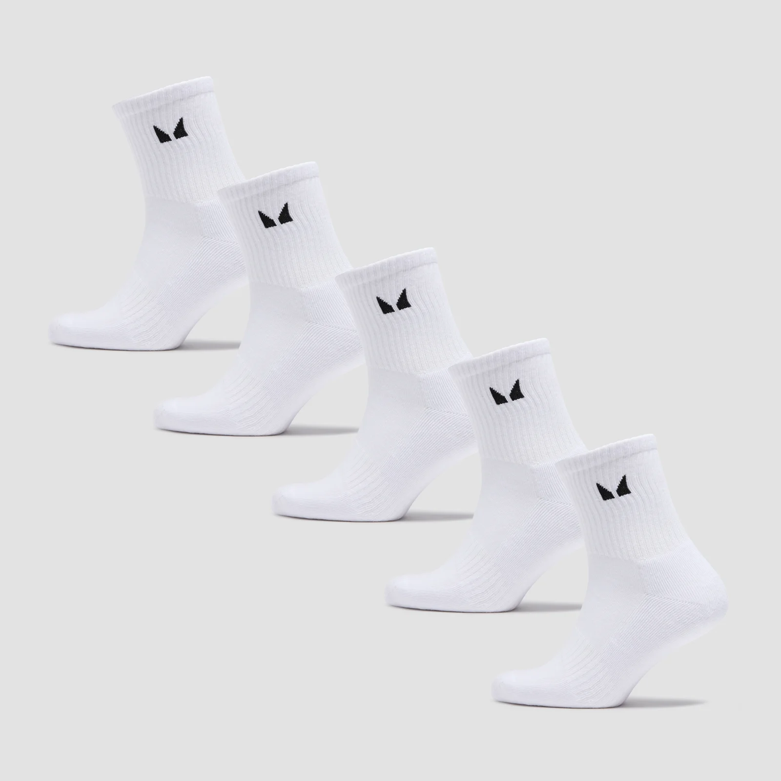 MP Unisex Crew Socks (5 Pack) - White - UK 9-11 الصورة 1