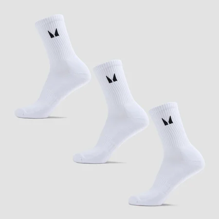 MP Unisex Crew Socks (3 Pack) - White
