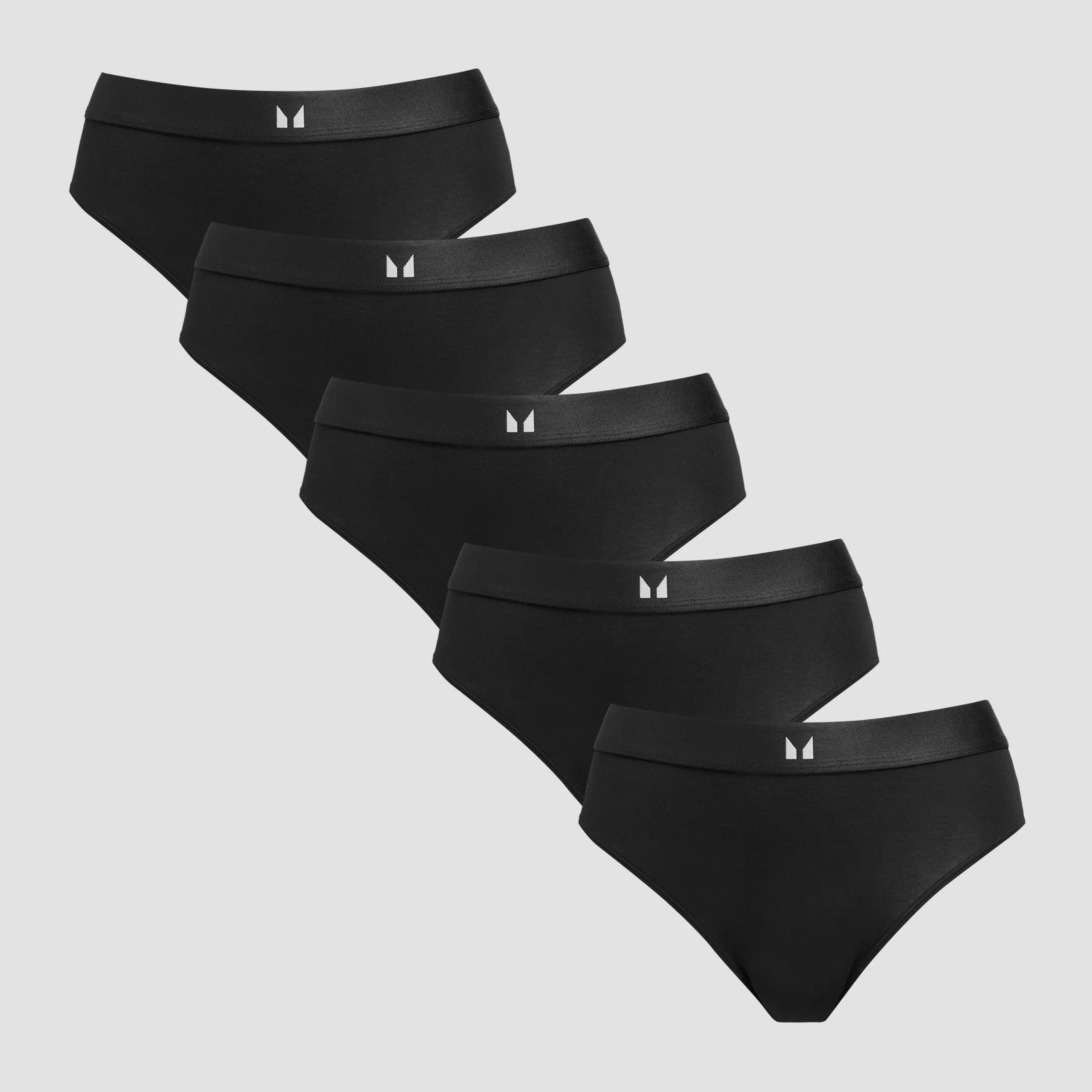 MP Women's Mid Rise Bikini Brief (5 Pack) - Black - XL الصورة 1