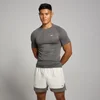 تي شيرت MP Tempo Pillar Graphic Seamless للرجال - رمادي حديدي