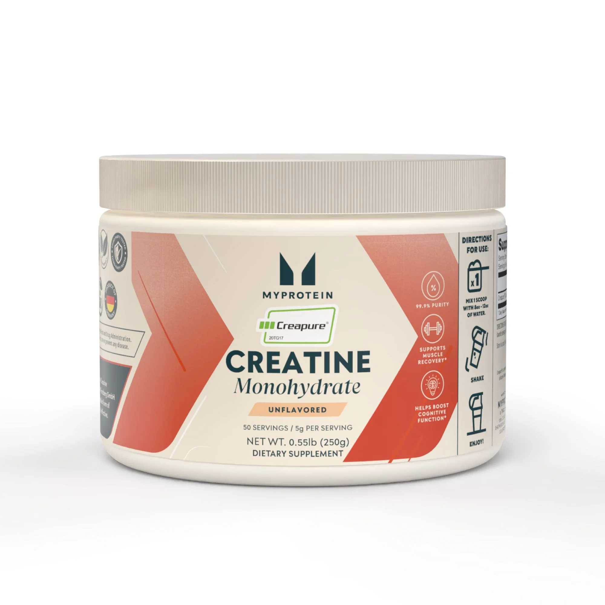 Myprotein Creapure Creatine Monohydrate (USA) - 50حصة - بدون نكهة الصورة 1